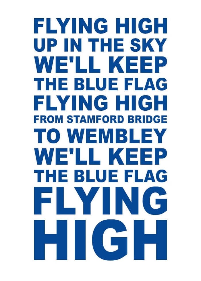 Plakat - CHELSEA F.C. - FLYING HIGH