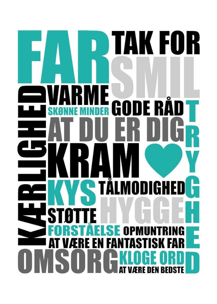 Plakat - Far tak for…