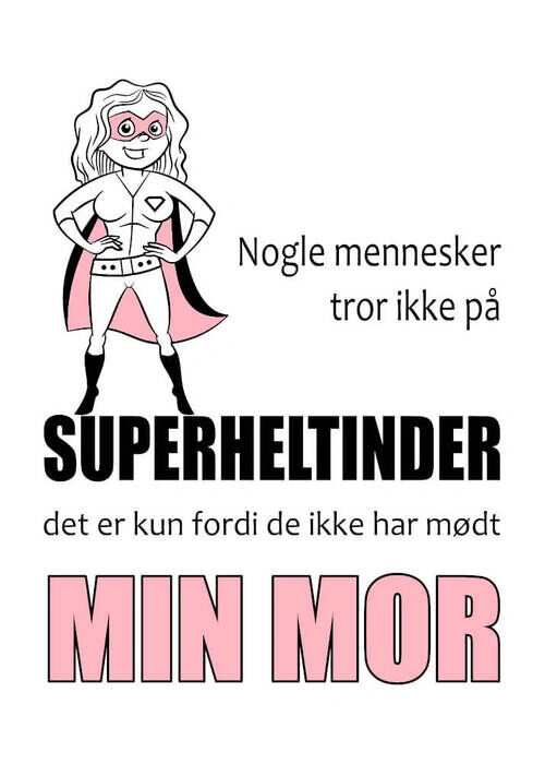 Morplakat - Ingen tror på superheltinner