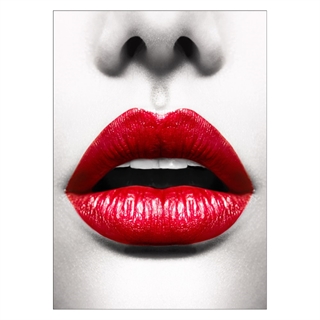Plakat med Plakat  Red lips