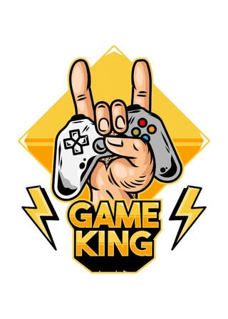 Gaming plakat Game King i farger