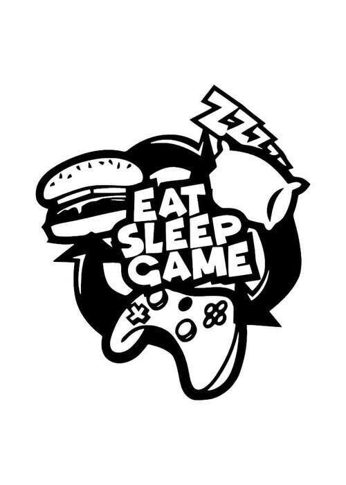 Gaming plakat Eat, sleep, game