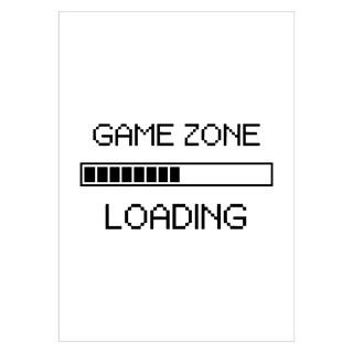 Gaming plakat Game zone loading