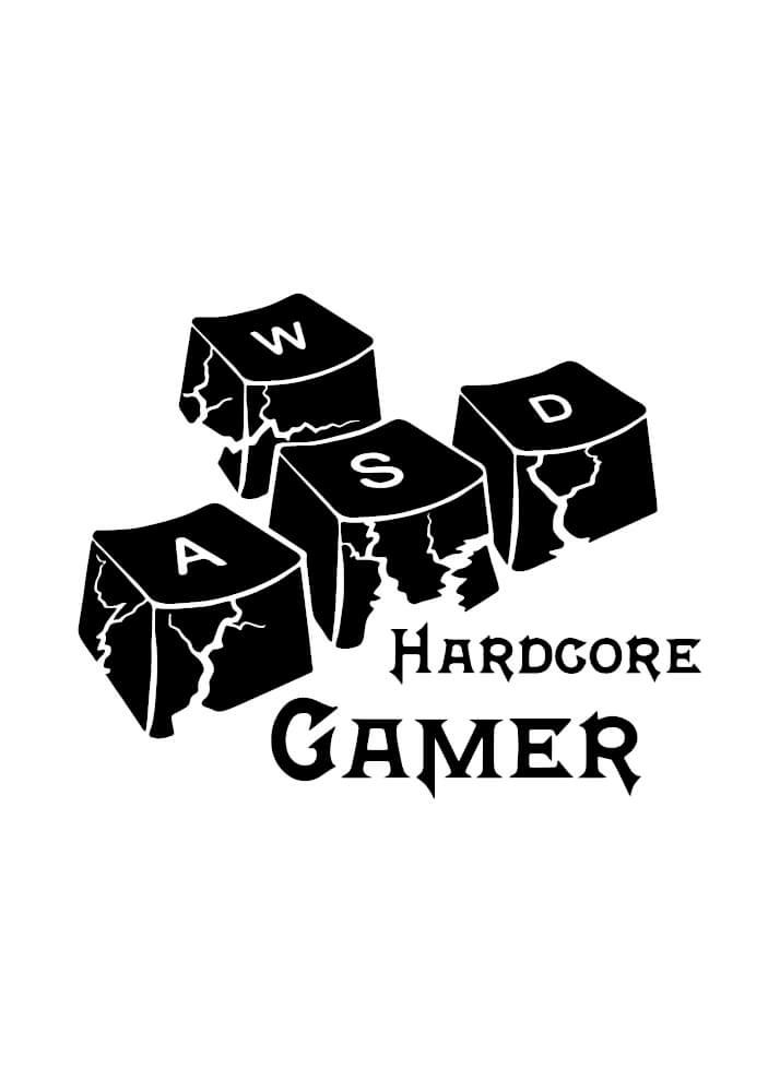 Gaming plakat Hardcore gamer