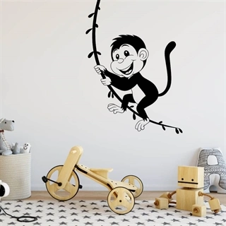 Abe svinger i lian - wallstickers