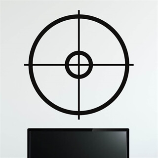 wallstickers med gamer trådkors