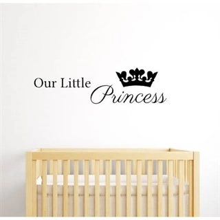 Wallsticker med teksten "Our little princess"