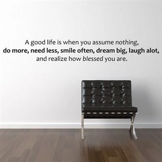 A good life - wallstickers