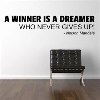 A winner is a dreamer - wallstickers