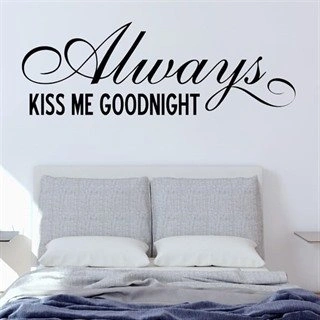 Kyss meg alltid godnatt - wallstickers
