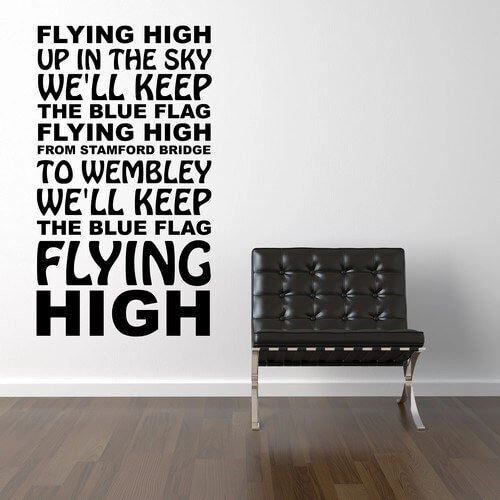 Chelsea F.C. - Flying High wallsticker med fotballsang