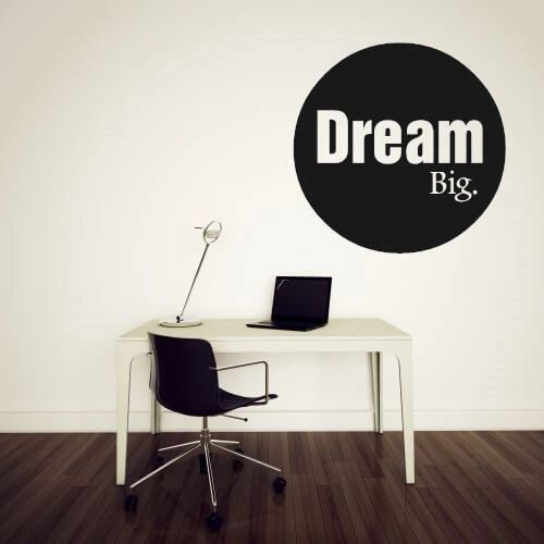 dream big - wallsticker om å drømme stort