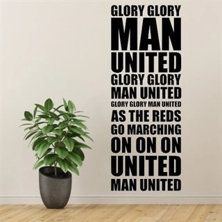 Manchester United. Glory Glory - wallstickers