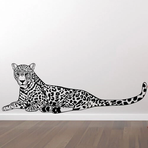 Wallsticker med en flott leopard
