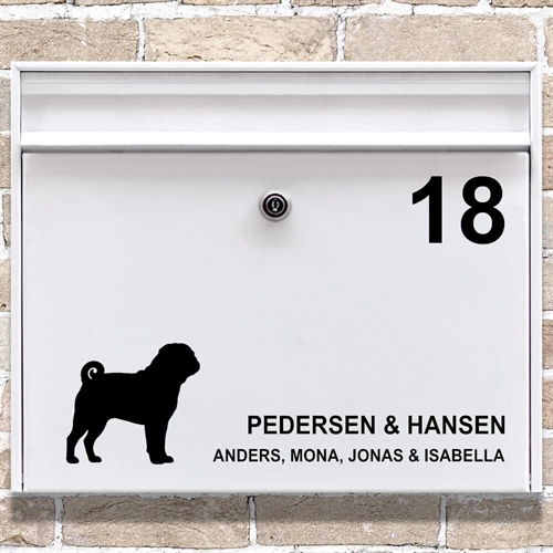 Postkasse Stickers silhuett