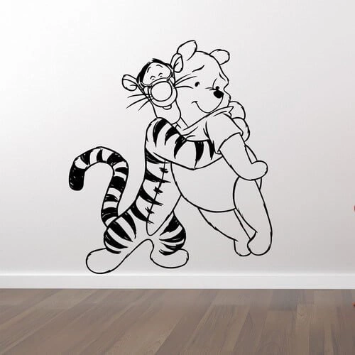 Peter Plys og Tigerdyret - wallstickers