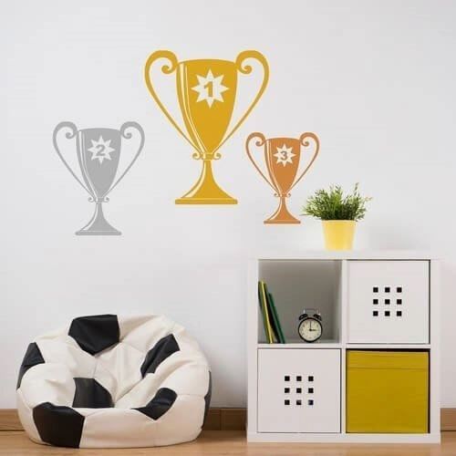 Wallsticker med pokaler