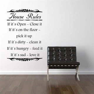 House Rules  - wallstickers