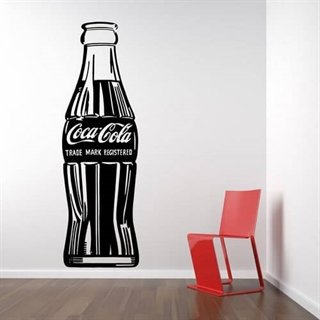 Wallsticker med en stor colaflaske