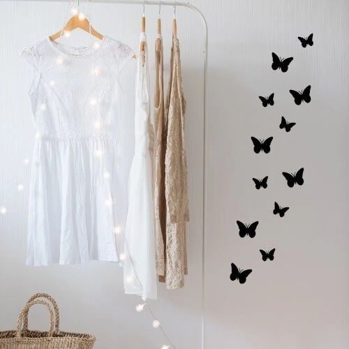 Wallsticker med søte sommerfugler