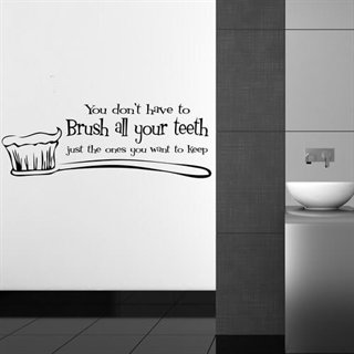 Wallsticker – Brush all your teeth
