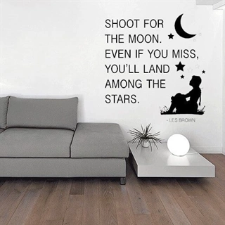 Shoot for the moon - wallstickers
