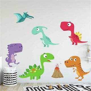 Ark med dinosaur verden - Wallstickers 