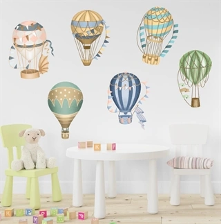 Retro luftballoner wallstickers