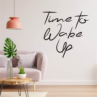 På Time to wake up - wallsticker
