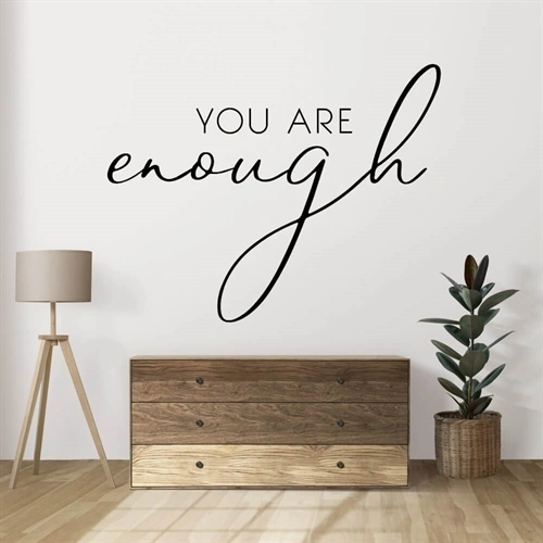 Du er You are enough - wallsticker