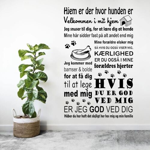Hunderegler - wallstickers