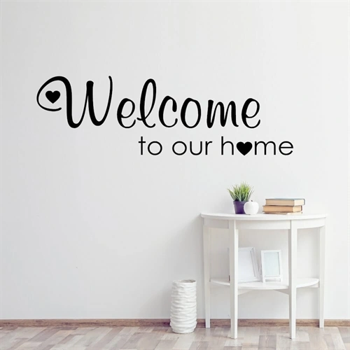 Velkommen til vårt hjem # 3 - Wallstickers