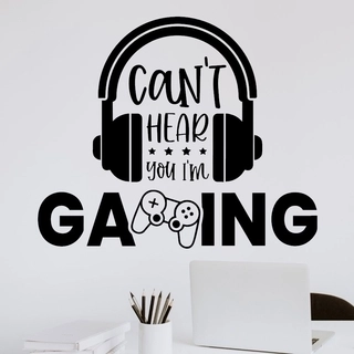 Veggklistremerke Can't Hear you I'm gaming