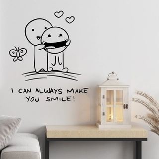 Jeg kan alltid få deg til å smile veggklistremerke