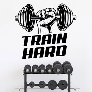 Train Hard - Veggklistremerke