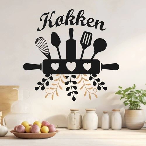 Nydelig monogram til kjøkkenet med teksten kjøkken