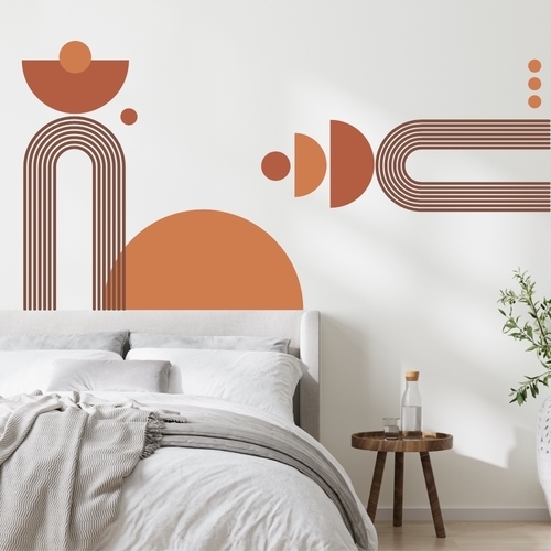 Smarte og dekorative wallstickers for hele hjemmet brune nyanser veggdekor