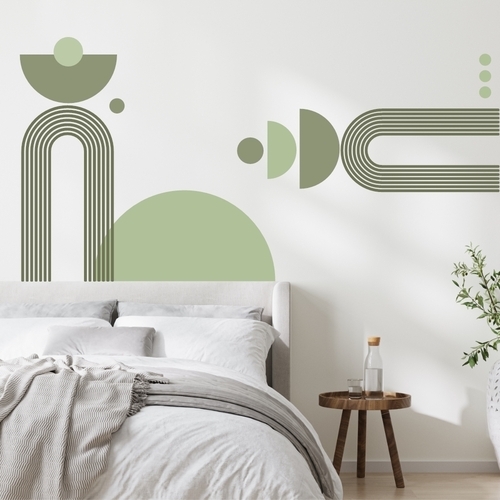 Smarte og dekorative veggklistremerker for hele hjemmet veggdekor i grønne nyanser