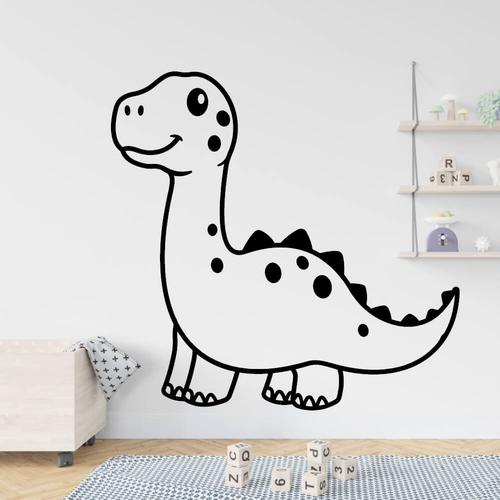 Den søte dinosauren som veggklistremerke til barnerom