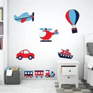 Printet Transport  - wallstickers