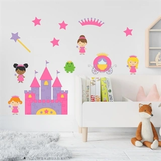 Printet - Prinsesser - wallstickers