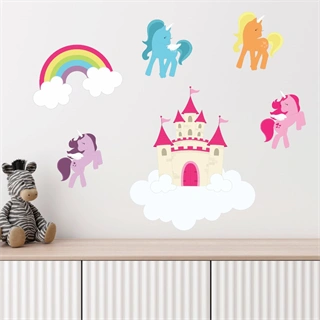 Printet Søde ponyer  - wallstickers