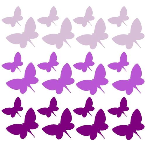 Wallsticker multicolor i lillanyanser