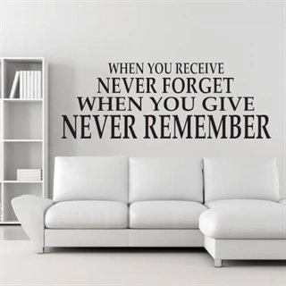 Never Remember - wallstickers