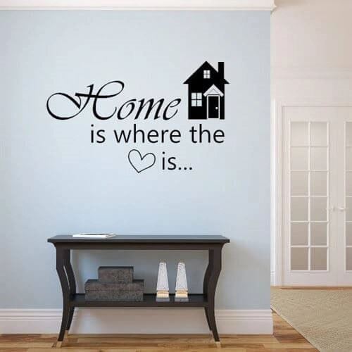 Wallsticker – Home is where...