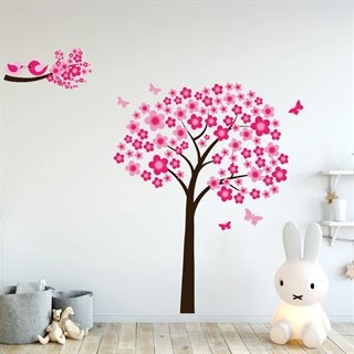 Printet Cherry Blossom - wallstickers