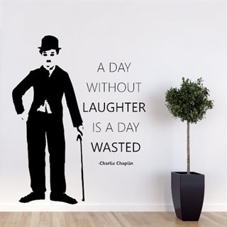Wallsticker med Charlie Chaplin