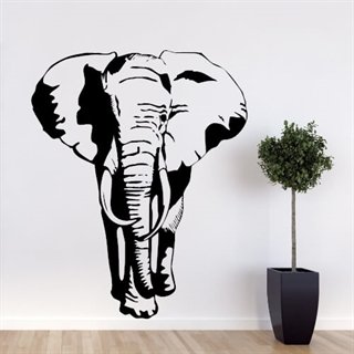 Wallsticker med en stor elefant