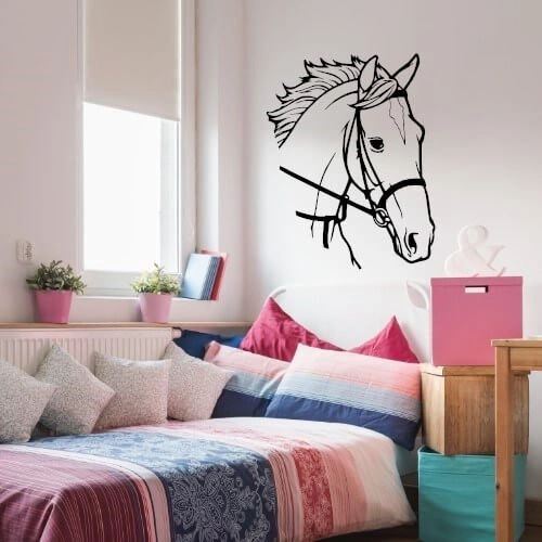 Wallsticker med en stor, flott hest