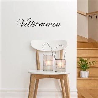 liten velkommen-tekst - wallstickers